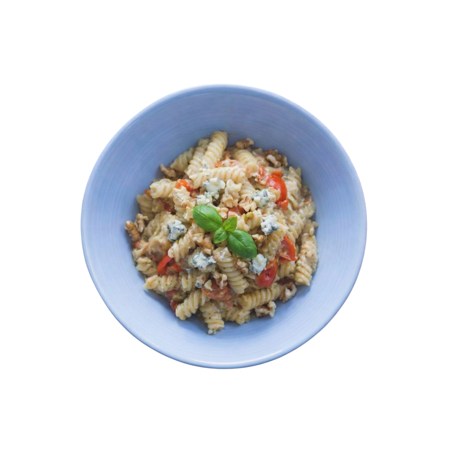 Fusilli in Gorgonzola sauce with cherry tomatoes