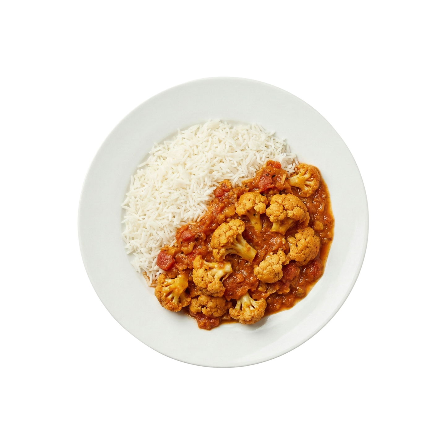Blumenkohl Masala mit Basmatireis