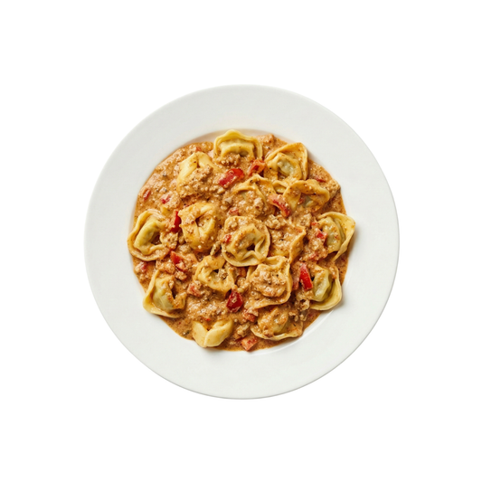 Gemüsetortellini in Paprika-Walnußcreme