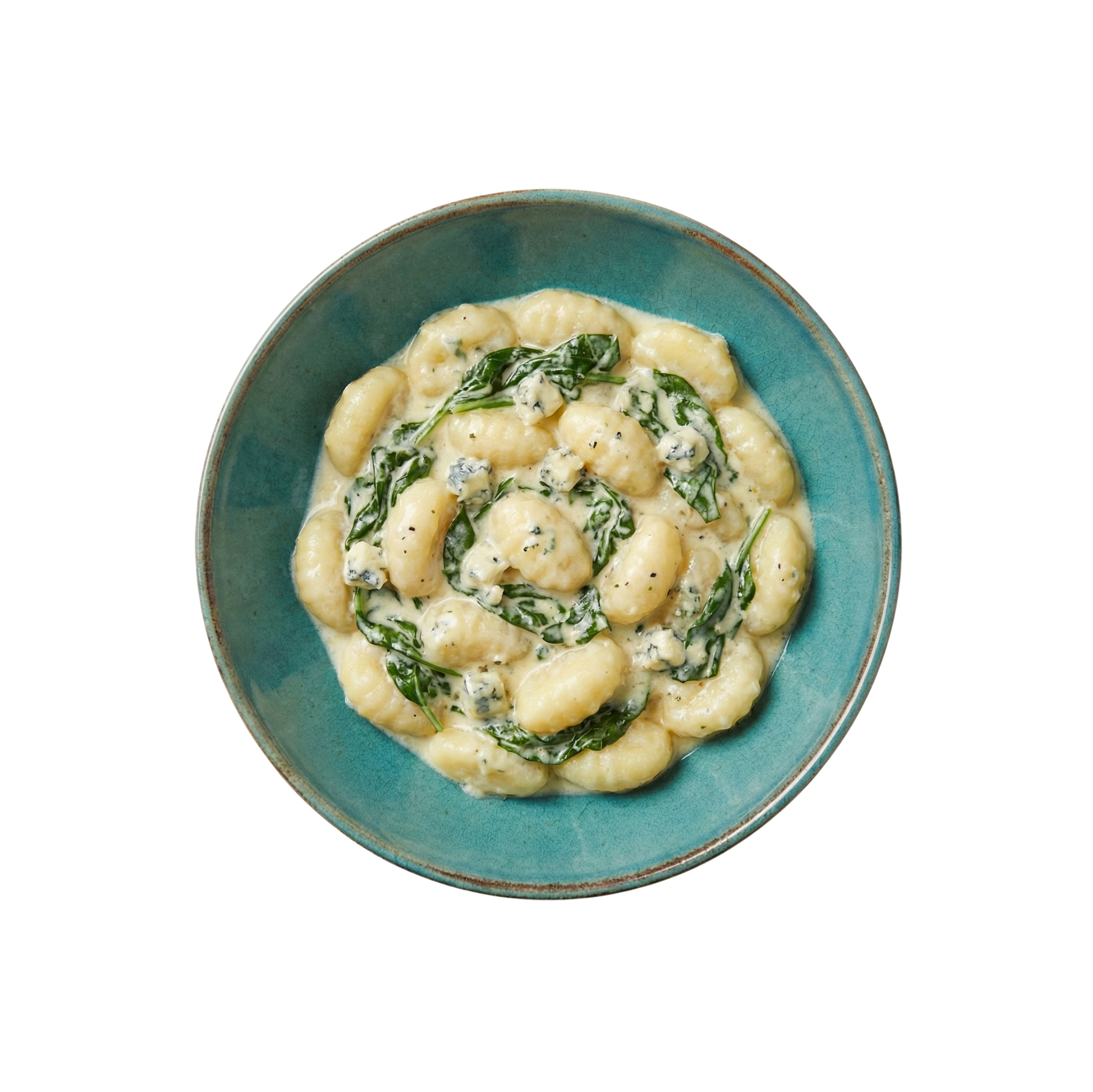Gnocchi mit Gorgonzola-Spinat-Sauce