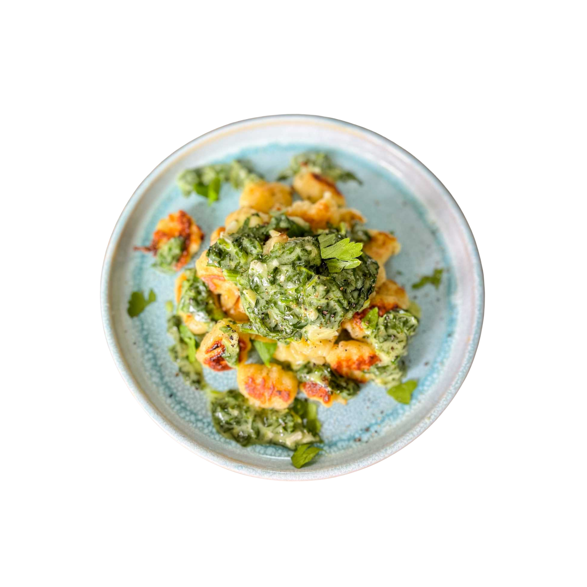 Gnocchi mit Gorgonzola-Spinat-Sauce