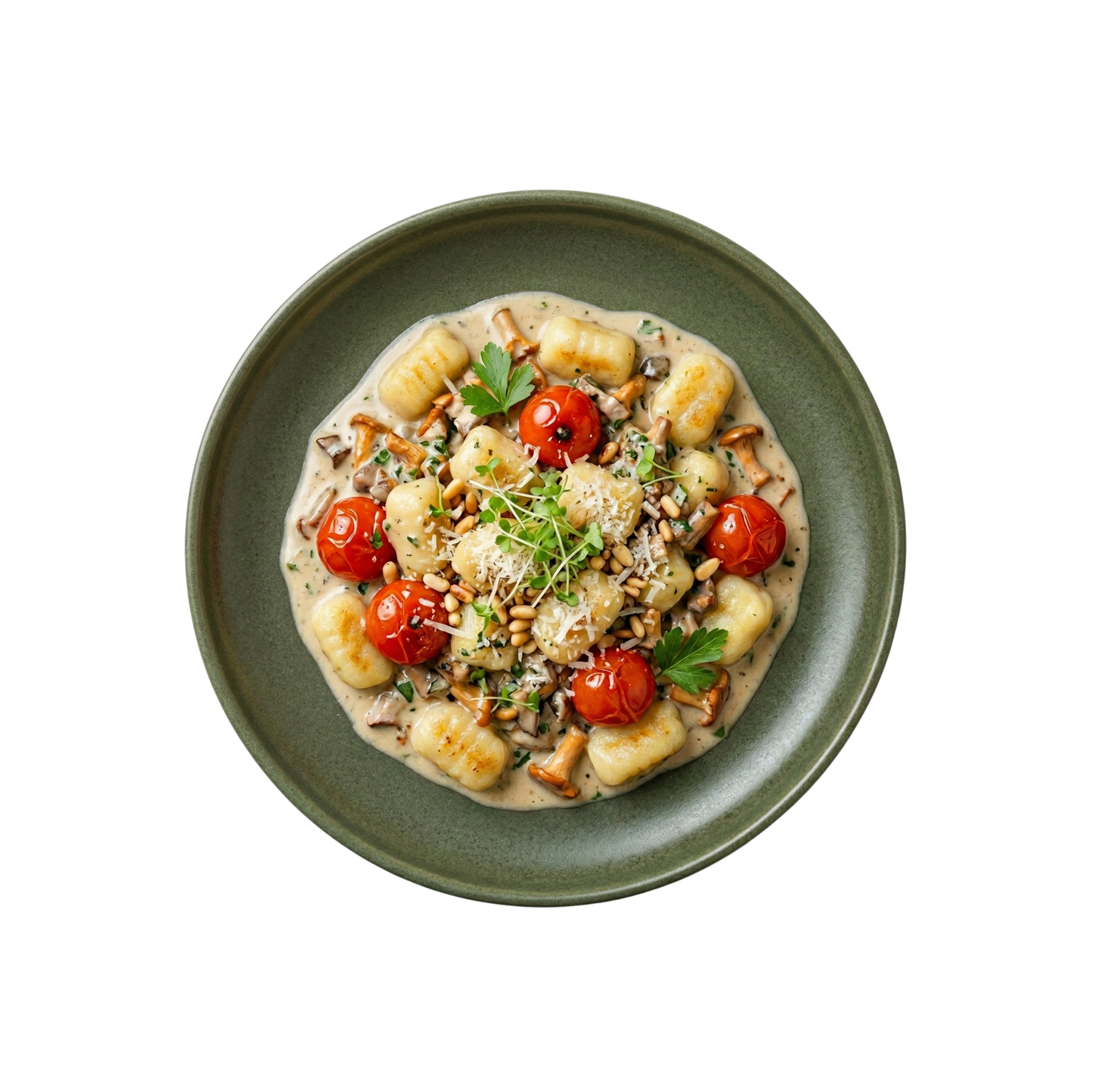 Gnocchi in Waldpilzcreme mit Kirschtomaten