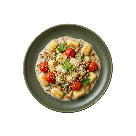 Gnocchi in Waldpilzcreme mit Kirschtomaten