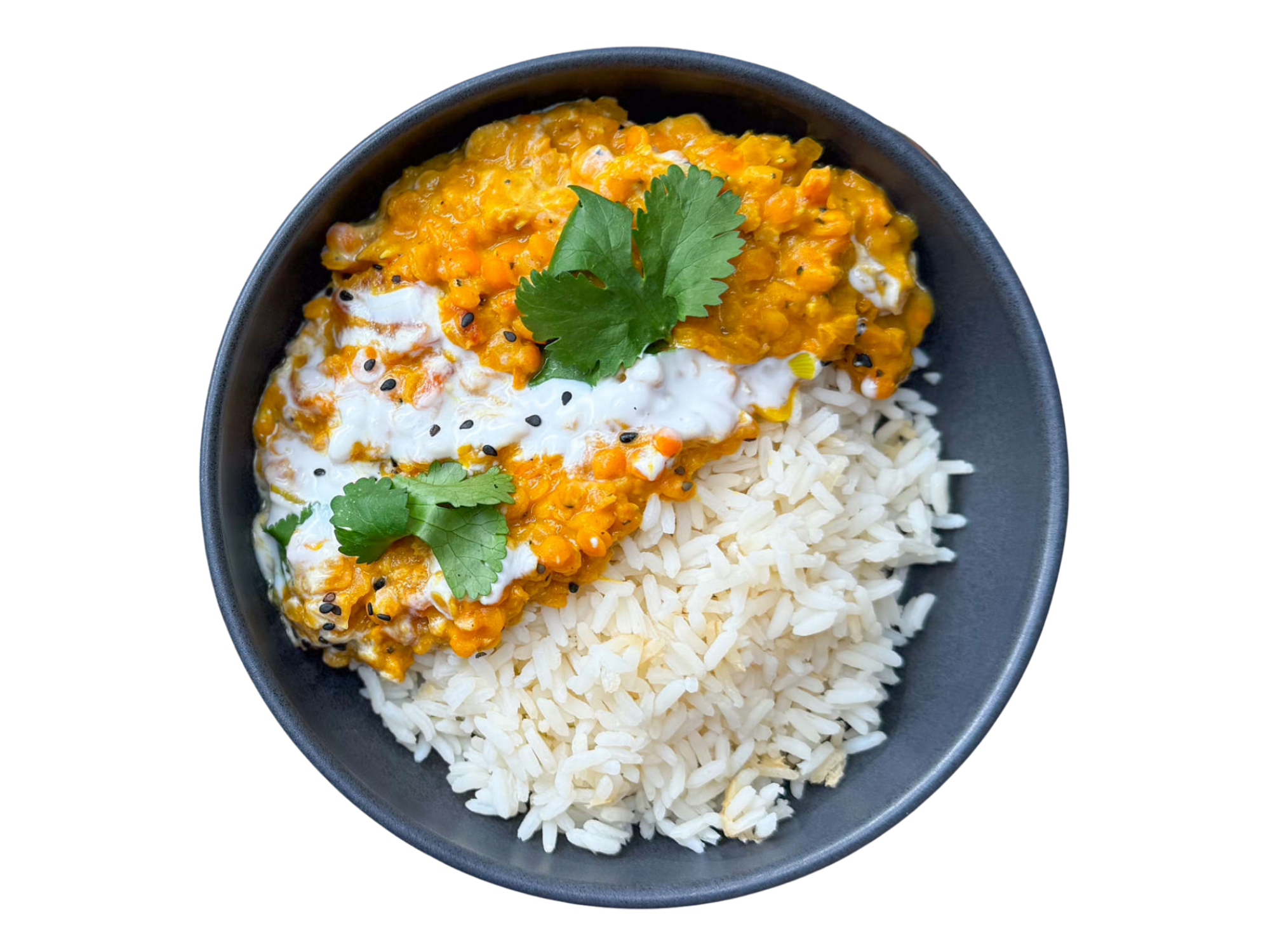 Indisches Linsen-Dal mit Basmatireis