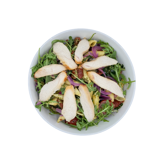 Italienischer Nudelsalat mit Hähnchen