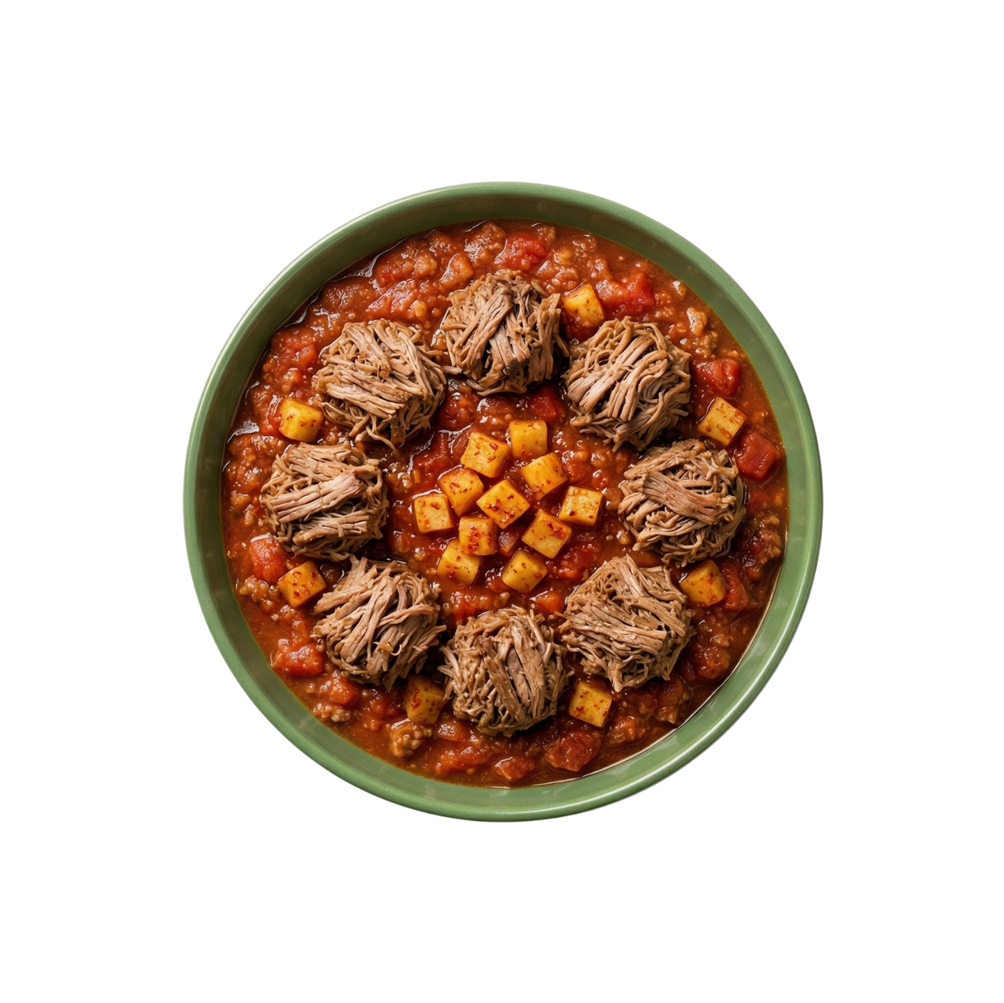 Pork Barbacoa mit Salsa und Chilikartoffeln